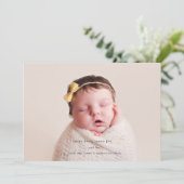 Plus d'amour, plus de joie | Faire-part de naissan (Debout devant)