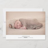 Plus d'amour, plus de joie | Faire-part de naissan (Dos)