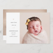 Plus d'amour, plus de joie | Faire-part de naissan (Devant / Derrière)