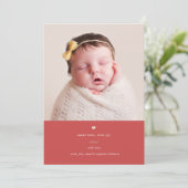 Plus d'amour, plus de joie | Faire-part de naissan (Debout devant)