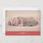 Plus d'amour, plus de joie | Faire-part de naissan (Dos)