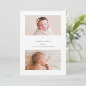 Plus d'amour, plus de joie | Faire-part de naissan (Debout devant)