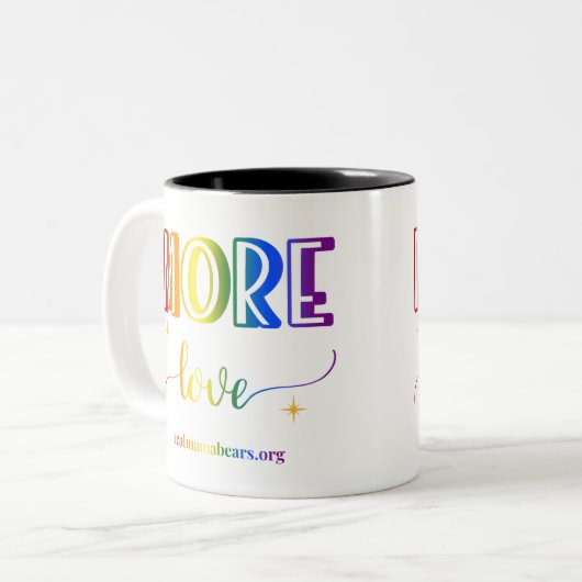 Plus d'amour Rainbow mug (Devant gauche)