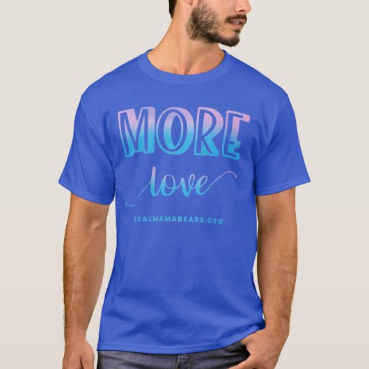 Plus d'amour T-shirt bleu (Devant)