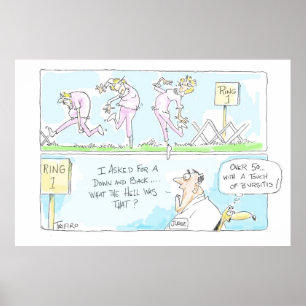 Plus de 50 avec une touche de bursite Poster