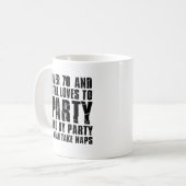 Plus De 70 Et Aime Toujours Faire La Fête Mug (Devant gauche)