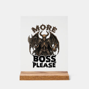 Plus de Boss S'il Vous Plaît Halloween Démon Squel