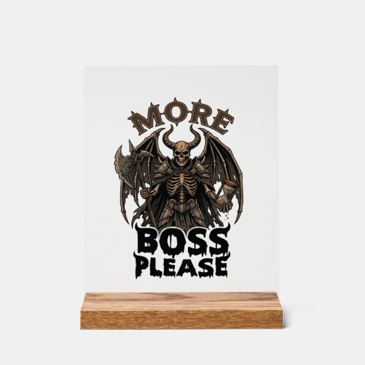 Plus de Boss S'il Vous Plaît Halloween Démon Squel (Recto)