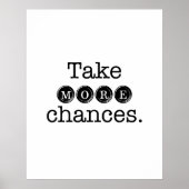 Plus De Chances Poster Motivationnel (Devant)