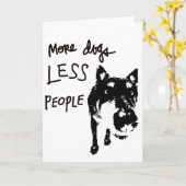 Plus de chiens, moins de carte de voeux de (Fleur jaune)