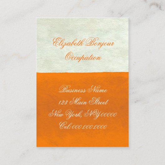 Plus de couleurs ~ Carte de visite grand (Dos)