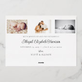 Plus de joie cette année Nouveau bébé photo carte  (Verso)