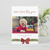 Plus de joie cette année nouvelle carte de Noël po (Debout devant)