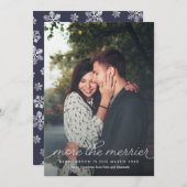 Plus de la carte de Noël de grossesse Merrier (Devant / Derrière)