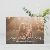 Plus de la carte de Noël de grossesse Merrier (Debout devant)