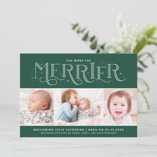 Plus de la deuxième Faire-part de naissance pour e (Debout devant)