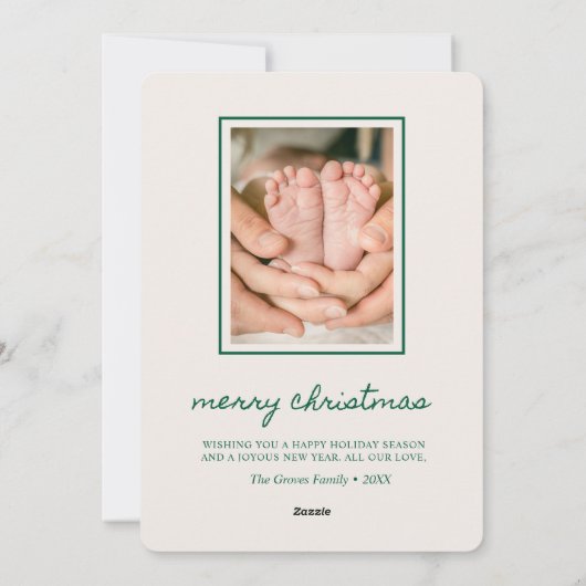 Plus de la Faire-part bébé de Noël Merrier (Dos)