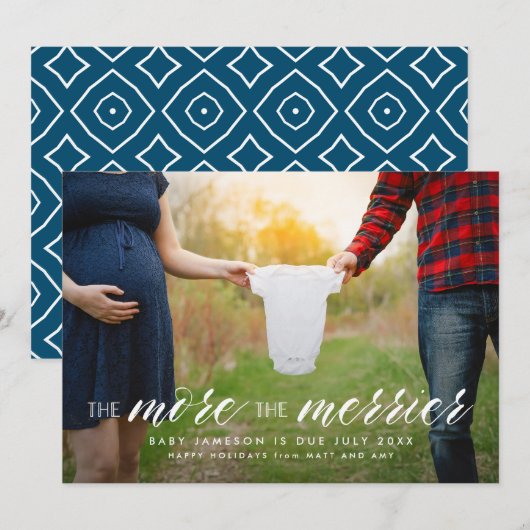 Plus de la Faire-part de grossesse de vacances Mer (Devant / Derrière)