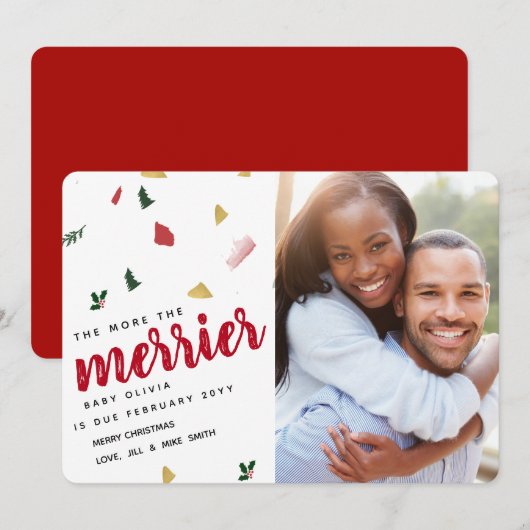 Plus de la Faire-part de grossesse de vacances Mer (Devant / Derrière)