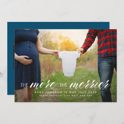 Plus de la Faire-part de grossesse de vacances Mer (Devant / Derrière)