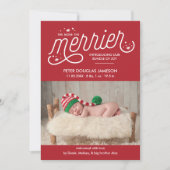 Plus de la Faire-part de naissance de Noël Merrier (Devant)