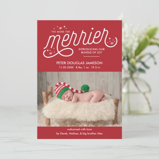 Plus de la Faire-part de naissance de Noël Merrier (Debout devant)