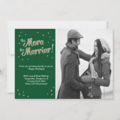 Plus de Merrier Pregnancy Faire-part Green (Devant)