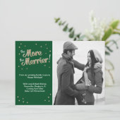 Plus de Merrier Pregnancy Faire-part Green (Debout devant)