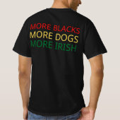 Plus de Noirs Plus de Chiens Plus de T-shirt irlan (Dos)