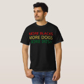 Plus de Noirs Plus de Chiens Plus de T-shirt irlan (Devant entier)