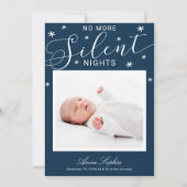 Plus de nuits silencieuses Faire-part de naissance (Devant)