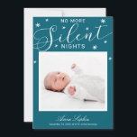 Plus de nuits silencieuses Faire-part de naissance<br><div class="desc">Jolie flocon de neige calligraphie photo carte de Noël faire-part de naissance. Facile à personnaliser avec vos détails. Contactez-moi par conversation si vous avez des questions sur l'oeuvre ou avez besoin d'une personnalisation. VEUILLEZ NOTER : Pour obtenir de l'aide sur les commandes, l'expédition, l'information sur les produits, etc., contactez le...</div>