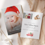 Plus de nuits silencieuses Nouvelle carte de vacan<br><div class="desc">Partagez l'information qu'il n'y a plus de nuits silencieuses chez vous avec ce mignon faire-part de naissance de vacances. Tout le texte peut être customisé pour créer notre propre messagerie. Personnalisez-vous avec 1 photo sur le devant et 2 photos sur le dos avec toutes les informations sur l'état de naissance...</div>