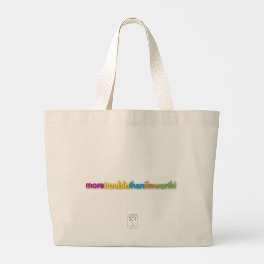 plus de problèmes que je ne vaux ! grand sac fourr (Dos)