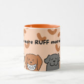 Plus de RUFF Matins Café Mug - Amoureux des chiens (Centre)