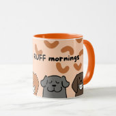 Plus de RUFF Matins Café Mug - Amoureux des chiens (Devant droit)