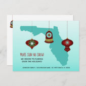 Plus de soleil, pas de neige Carte de Floride Noël (Devant / Derrière)