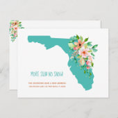 Plus de Soleil Pas de Neige Nouvelle Adresse Carte (Devant / Derrière)