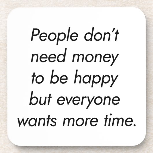 Plus de temps Dessous de verre en plastique dur (Devant)