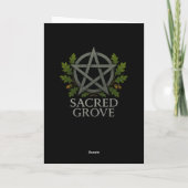 Plus d'entre nous Carte de voeux Wicca (Dos)