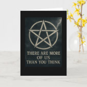 Plus d'entre nous Carte de voeux Wicca (Fleur jaune)