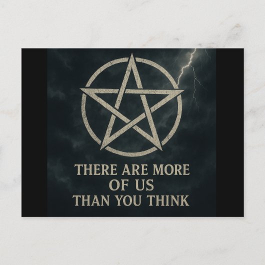 Plus d'entre nous Carte postale Wicca (Devant)