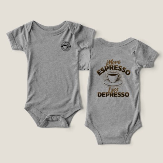 Plus d'Espresso Moins de Dépression – Design de Ci (Design Recto & Verso)