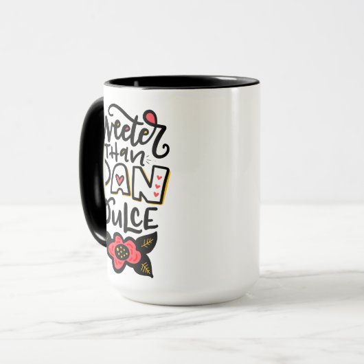 Plus doux que Pan Dulce, 15 oz de café Mug (Devant gauche)