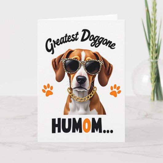 Plus drôle Humom Carte Chien (Devant)