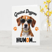 Plus drôle Humom Carte Chien (Fleur jaune)