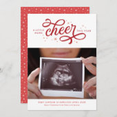 Plus Faire-part de grossesse de Noël (Devant / Derrière)