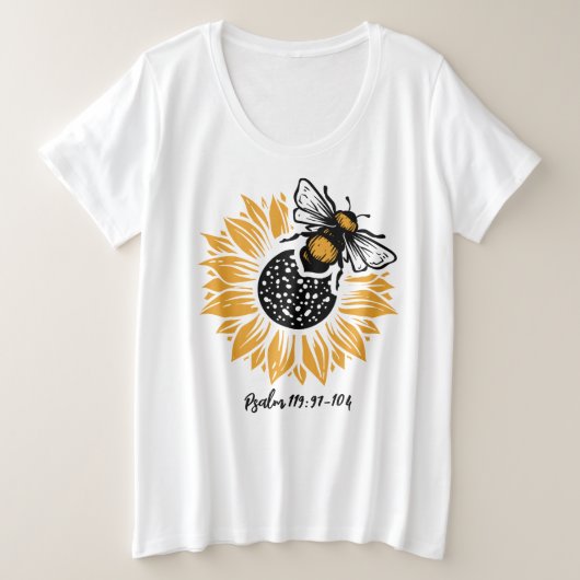 Plus-formaat Basic T-Shirt (Design voorkant)