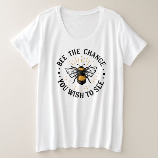 Plus-formaat Basic T-Shirt (Design voorkant)