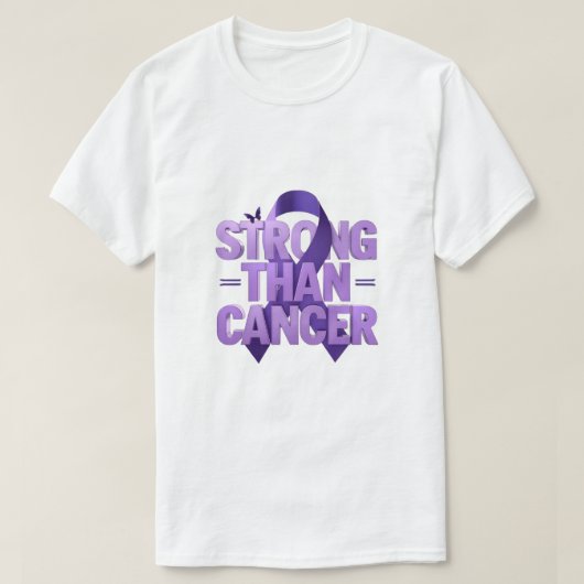 Plus fort que le cancer T-Shirt (Design devant)